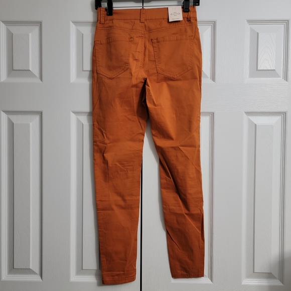 Nanette Lepore Hamilton Skinny Pants, Autumn Orange, Women's Size 2 - Picture 3 of 10